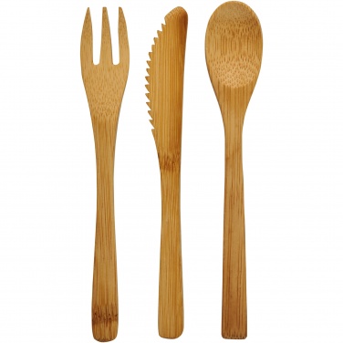Logotrade promotional item image of: Celuk bamboo cutlery set